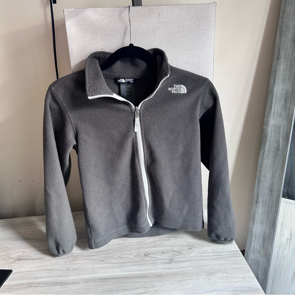 The North Face Charcoal Full-Zip Fleece